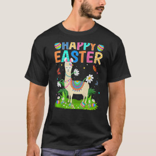 T-shirt Lapin de Pâques Joyeux Œuf Lama Drôle Dimanche de