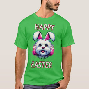 T-shirt Lapin de Pâques Maltipoo 4