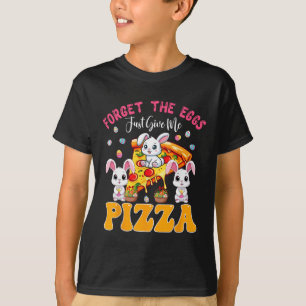 T-shirt Lapin de Pâques mangeant oubliez les œufs donnez-m