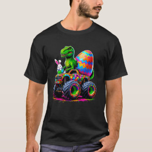 T-shirt Lapin de Pâques Monster Truck Œufs Dinosaure Rabbi