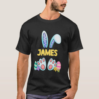 T-shirt Lapin de Pâques Personnalisé Noms de Garçons Perso
