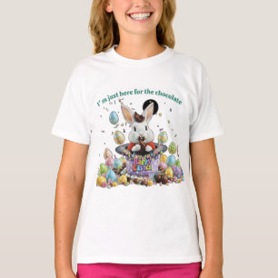 T-shirt Lapin de Pâques pour enfants dans un chapeau magiq