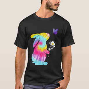 T-shirt Lapin de Pâques Tie-Dye Lapin de Pâques Marguerite