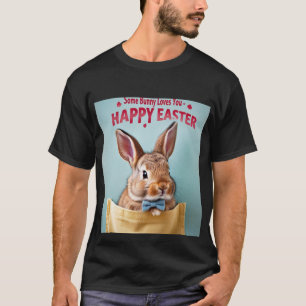 T-shirt Lapin de poche Dapper avec Cravate Bow