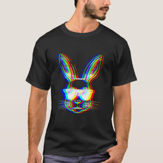 T-shirt Lapin de techno rave EDM trippy vaporwave Hallowee