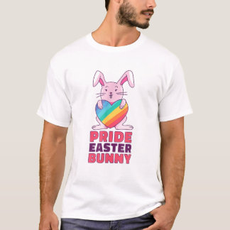 T-shirt Lapin Design Arc-En-Ciel Gay Pour La Fierté Rabbit