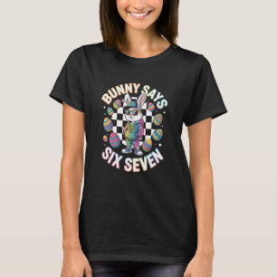 T-shirt Lapin Dit Six Sept 67 Mème de Pâques Hommes Femmes