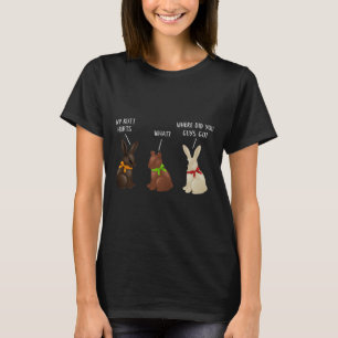 T-shirt Lapin en chocolat drôle de Pâques où êtes-vous all