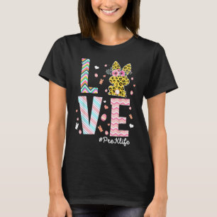 T-shirt Lapin Enseignant Amour Jour de Pâques Chrétien Rel