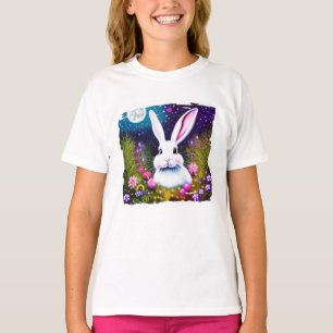 T-Shirt lapin et fleurs