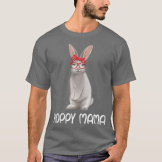 T-shirt Lapin Femme Avec Lunettes De Soleil Et Bandana Bun