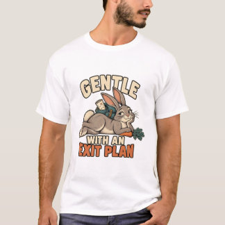 T-shirt Lapin – Gentle avec un plan de sortie