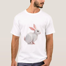 T-shirt lapin géométrique