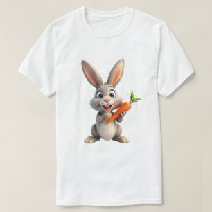 T-shirt Lapin Heureux Sourire Adorable Animal