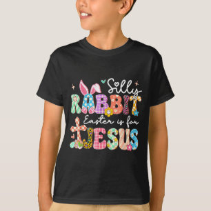 T-shirt Lapin idiot Pâques est pour Jésus adorable lapin