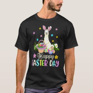 T-shirt Lapin Lama Joyeux Jour de Pâques Œuf Pour Hommes F