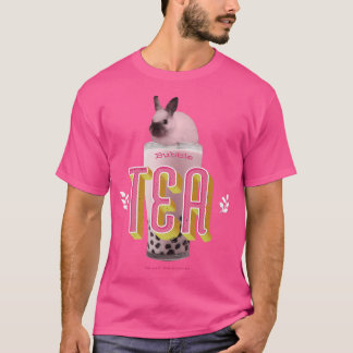 T-shirt Lapin Lapin De Thé Buble Cute Kawaii Rabbit Sur Bo