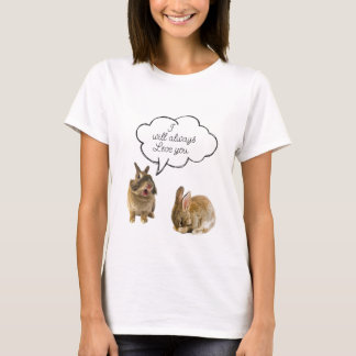 T-shirt Lapin Lapin Je t'aimerai toujours tee - shirt