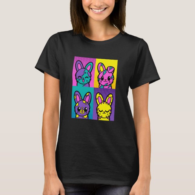 T-shirt Lapin Lapin Lapin Animal Lapin Maman Lapin Papa (Devant)