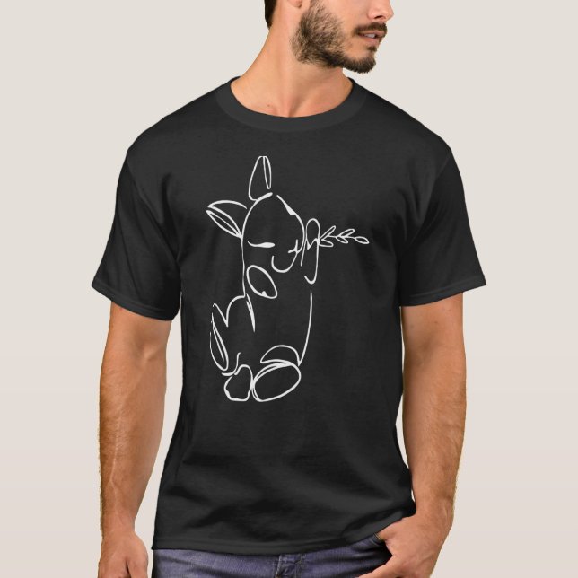 T-shirt Lapin lapin lapin joyeux lapin animal lapin Pâques (Devant)