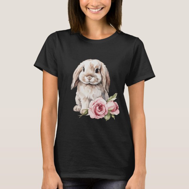 T-shirt Lapin Lapin Lapin Rose (Devant)