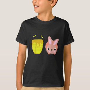 T-shirt Lapin Miel Chouette & Drôle Amoureux des Animaux