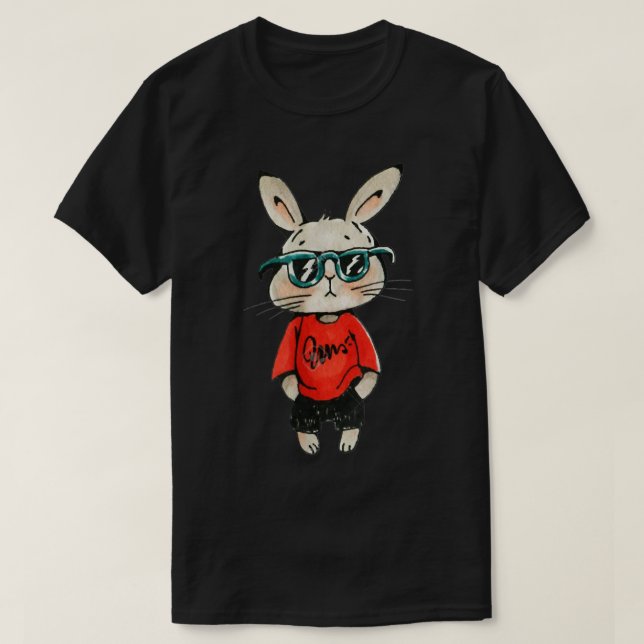 T-shirt lapin mignon (Design devant)