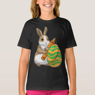 T-shirt Lapin Peinture d'oeuf de Pâques de Pâques