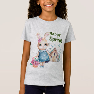T-Shirt Lapin printanier heureux