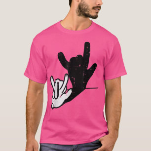 T-shirt Lapin Rabbit Aimez-Vous Main Langue Des Signes Drô