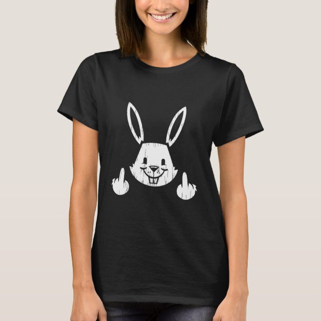 T-shirt Lapin Retourne L'Oiseau Jour de Pâques (Devant)
