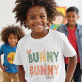 T-shirt Lapin Rétro : Bunny Bunny Bliss