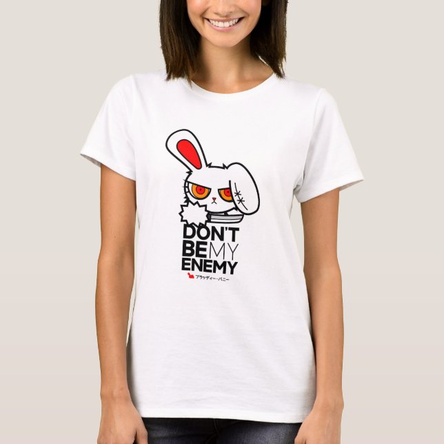 T-shirt Lapin sanglant mon ennemi 1 (Devant)