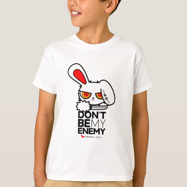 T-shirt Lapin sanglant mon ennemi 1 (Devant)