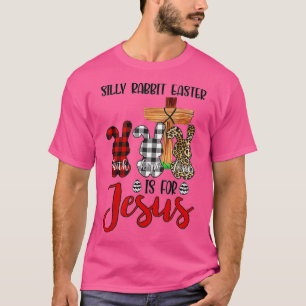 T-shirt Lapin Silencieux Pâques Est Pour Jésus Jour de Pâq