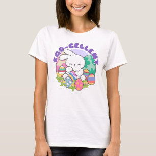 T-shirt Lapin souriant & Oeufs de Pâques - Printemps des o