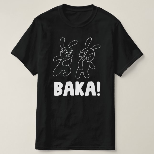 T-shirt Lapin stupide de Baka (Design devant)