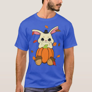 T-shirt Lapin Tombant Feuilles En Poumon D'Automne