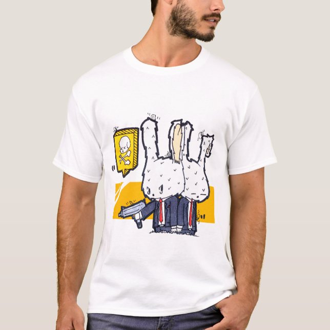 T-shirt Lapins de tueur (Devant)