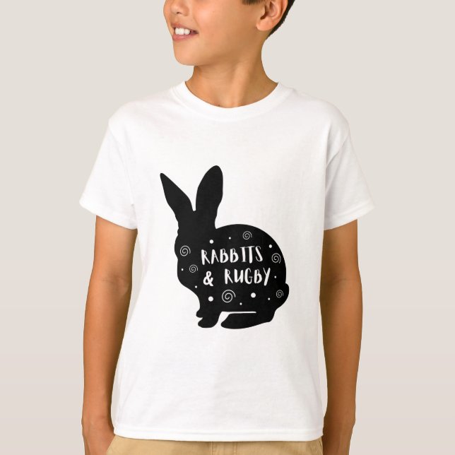 T-shirt Lapins et rugby (Devant)