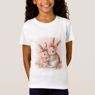 T-Shirt Lapins Mignons qui s'Enlacent