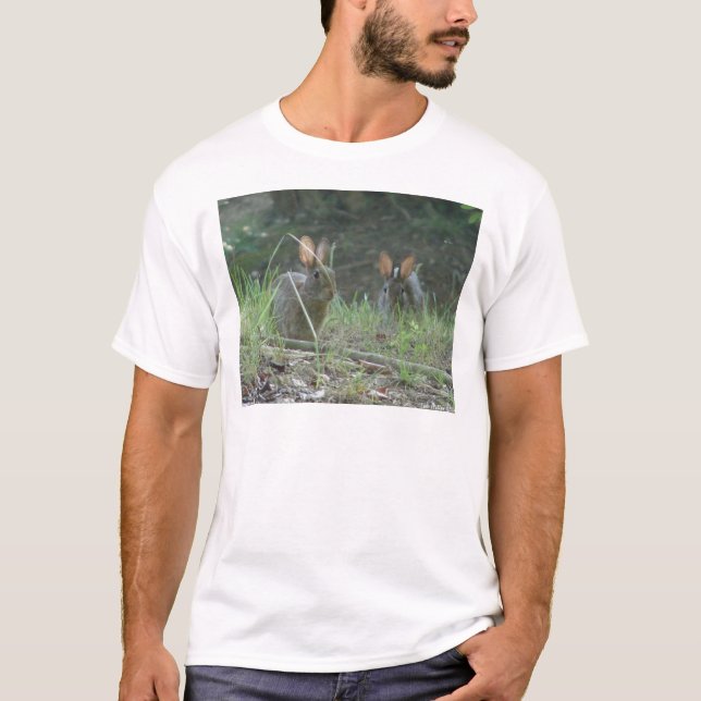 T-shirt Lapins sauvages Cottontail Est Paire Vêtements Cad (Devant)