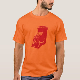 T-shirt l'appareil photo - orange chaud