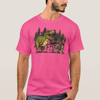 T-shirt Lapphund finlandais Dinosaur T-Rex Marcher Chien d