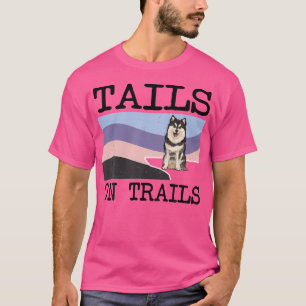 T-shirt Lapphund Finlandais Tails Sur Les Sentiers Drôle C