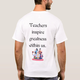 T-shirt L'apprentissage commence avec un enseignant