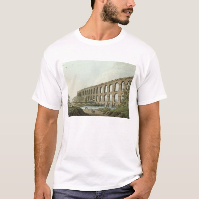 T-shirt L'aqueduc près de Belgrade, Serbie, plaquent 6 de (Devant)