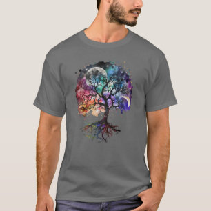 T-shirt L'arbre de la vie : nourrir les rêves sous le cou
