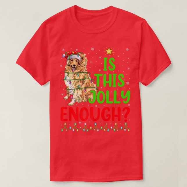 T-shirt L'Arbre De Noël Drôle Est Ce Collier Assez Brut (Design devant)