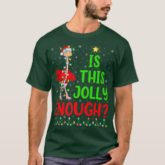T-shirt L'Arbre De Noël Éclairage Est Ce Jolly Assez D'Ost